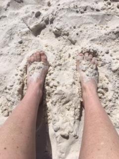 sand between my toes