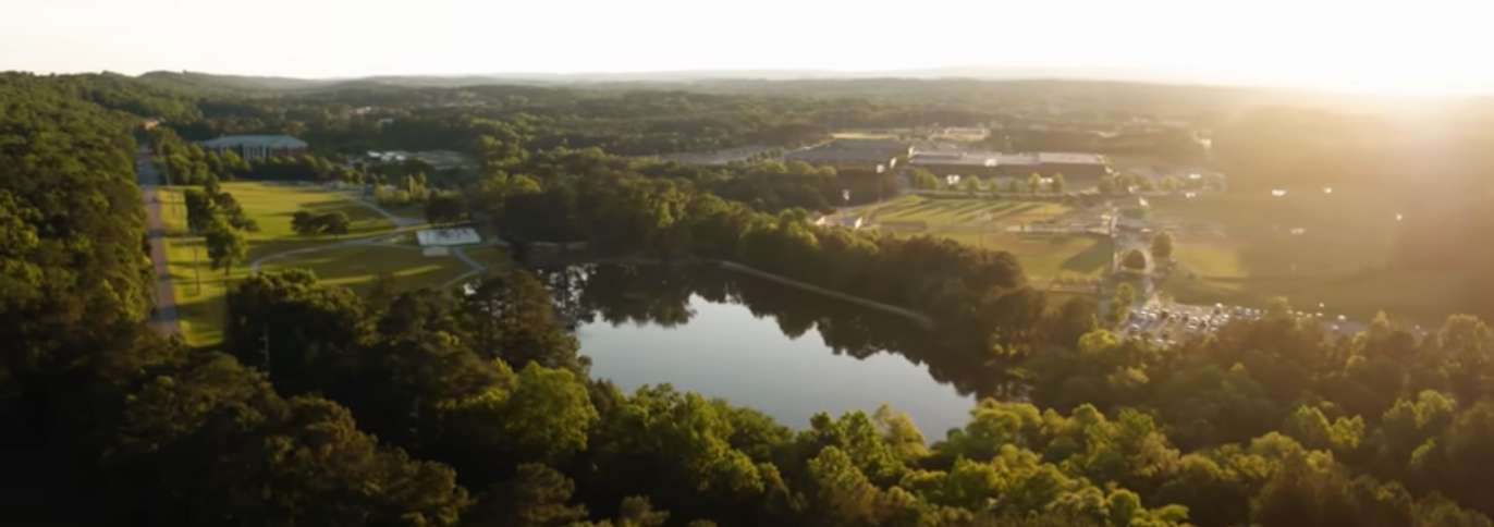 Overhead shot of Alsana's eating disorder treatment center in Alabama.