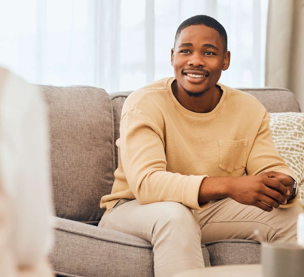 man smiling