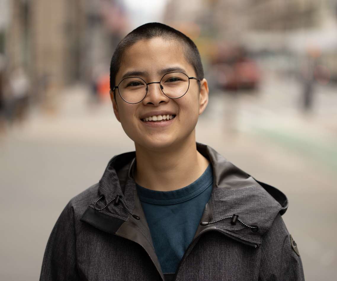 alsana LGBTQ lady with glasses