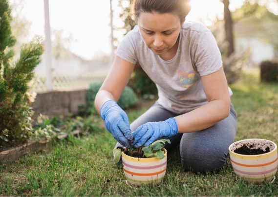 Woman Gardening